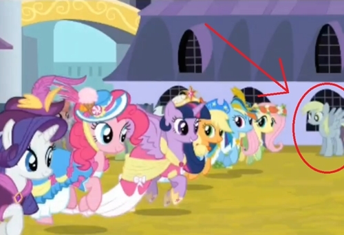  Derpy! Despite the fact that many people 発言しました Derpy would not seen she has about 5 appearances in Magical Mystery Cure.