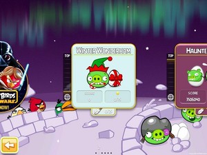  Angry Birds Season Winter Wonderham Main Screen