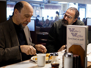  BEARD VS. BEARD After watching Saul confront black ops svengali Dar Adal at the latter's preferito waffle spot, I've begun fantasizing about a spin-off series that's just these two men touring greasy spoons across our fair land — kind of like that 2011 S