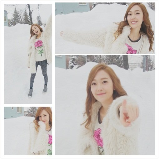  Jessica playing in the snow. ^-^