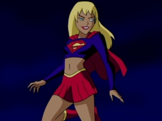 Supergirl introducing the team to her clone, Galatea.
