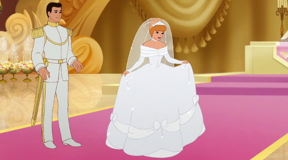 Position #1 Cinderella (second wedding dress)