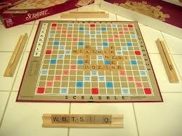 Original hard Scrabble board.
