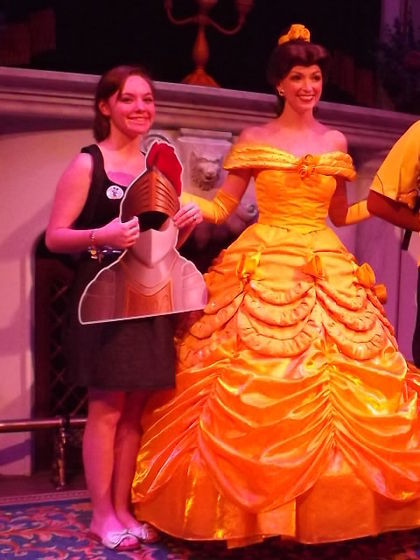  Belle and I :) I got to play the part of the Knight.