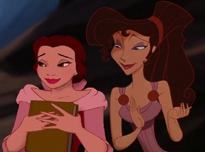 "Belle, you've gone pink as your dress!"