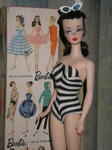  The first Barbie doll was introduced in both blonde and brunette in March 1959.