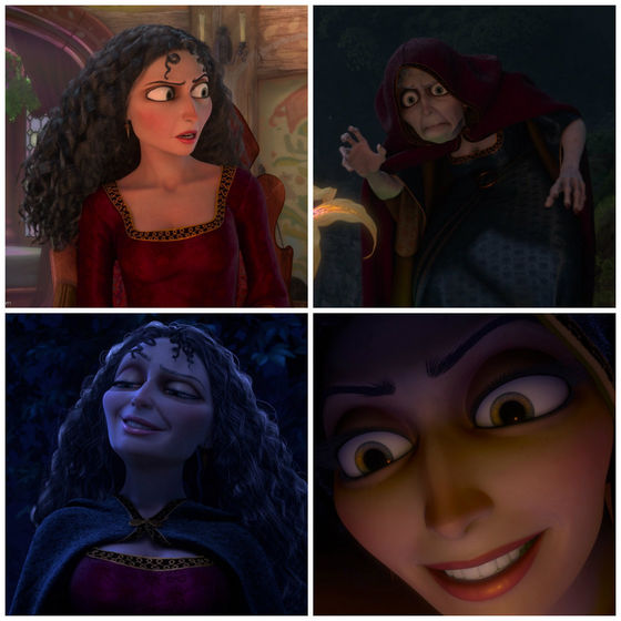  9. Mother Gothel. Her changes of apparence made no difference.