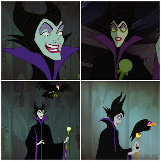 7.Maleficent. Elegant vs green skin.