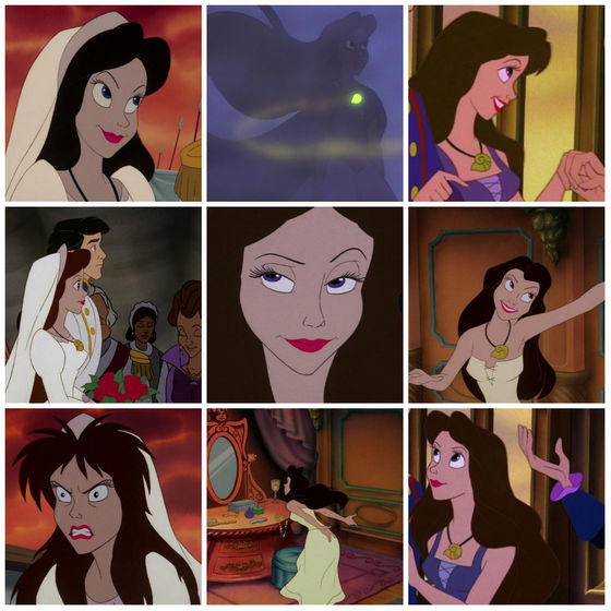 4.Ursula as Vanesa. The enchantress who shadowed Ariel.