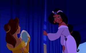  “Belle, you look...well, mais than lovely!”