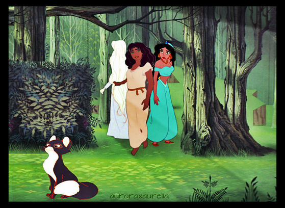  Amalthea, Esmeralda, and चमेली go up and started walking further into the garden. "Are आप coming Meg?"