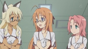  Subaru (middle) as a normal school girl