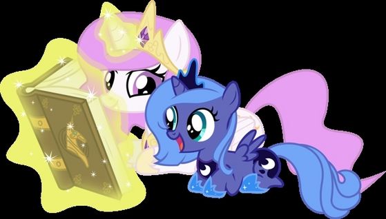  Luna reading to Celestia