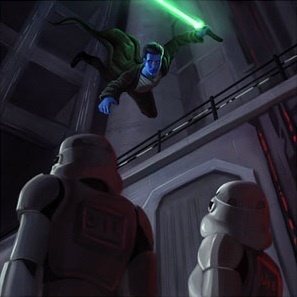  A Jedi using Force Jump