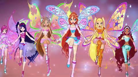  Winx are superheroes, we can save the world together! Take my hand, say 你 wanna believe again!