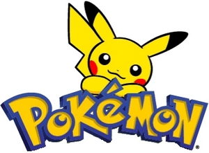 Pokemon logo with Pikachu
