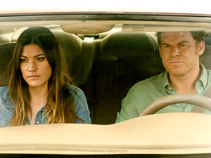  DRIVING ME CRAZY Deb (Jennifer Carpenter) and Dex (Michael C. Hall) go for a leisurely drive while working out their issues.