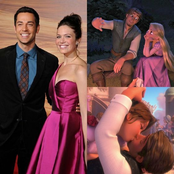  Gotta love the actors that voices Rapunzel and Eugene; Mandy Moore and Zachary Levi