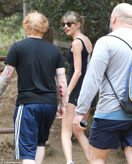 Hurry up! Swift encouraged her cohorts to walk faster so they didn't get left behind