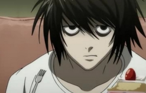L from Death Note, who ranks #1 on the list