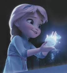  Elsa as a kid, before she had to hide her powers