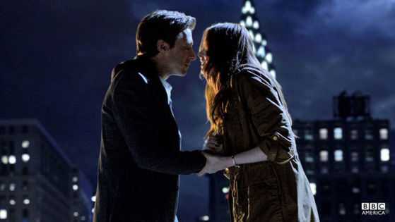  'The angeli Take Manhattan' saw off Amy and Rory with plenty of tears.
