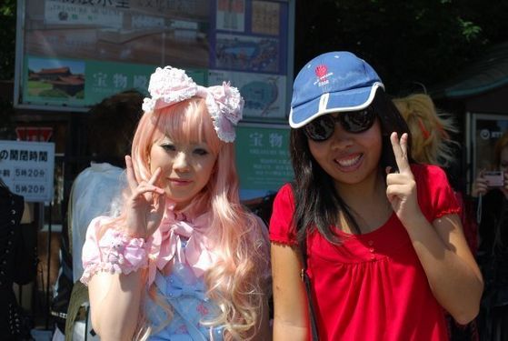  With a Cosplay in Tokyo.