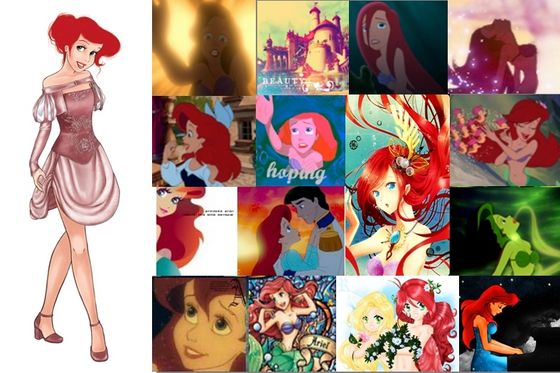  A collage for my 가장 좋아하는 and prettiest 디즈니 princess, Ariel!