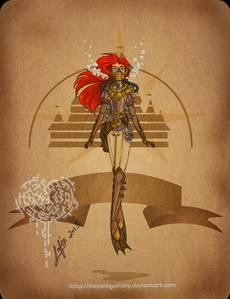 Ariel earned best picture by stunning the judges with this very high fashion re-interpretation of steam punk