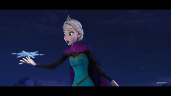 Elsa looks like she's having so much fun!