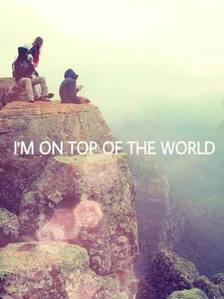  I'm on superiore, in alto of the world to have te as a friend♥