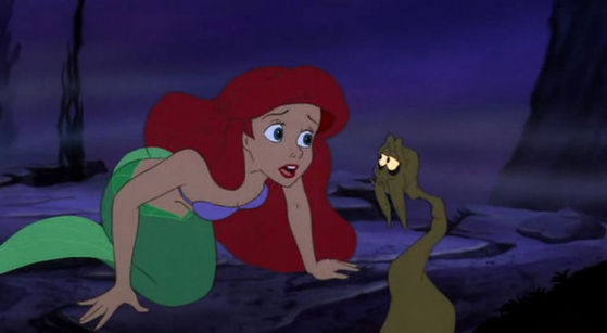 Ariel: Daddy I'm sorry, I didn't mean to, I didn't know, I... (would've been more appropriately placed)