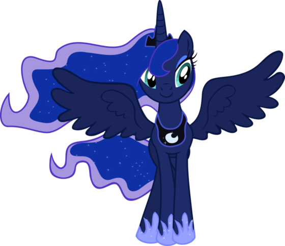  Luna is happy that she and Blue have a filly of their own!