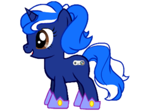  Say hello to Blazin' and Luna's filly! She looks older here because ポニー Creator Full Version couldn't make her any shorter than this.