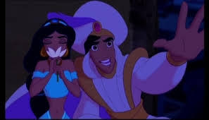  "Prince Ali, delighted to meet you! This is my royal vizier, Jafar, he's delighted too." - Sultan. "Ecstatic." - Jafar