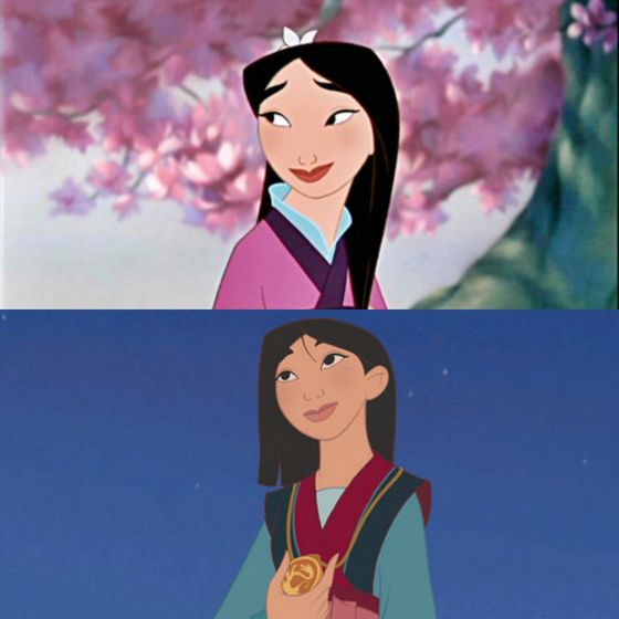  Who is that girl I see? She's Mulan, my all time favorite, did anyone really expect a different #1 from me. Give me a warrior woman over a damsel in distress any day.