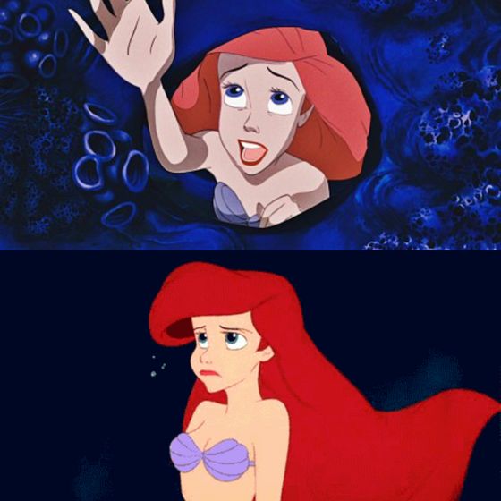  I still want tu to be part of my world Ariel, seriously, but i just like other women más than you, we can still be friends, right? ..right?