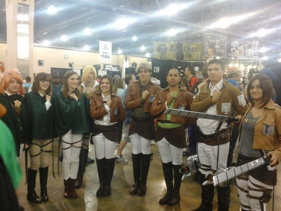  Multiple Attack on Titan cosplayers (This didn't even begin to cover all the SnK cosplayers I saw)
