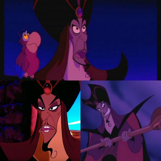  Jafar is a creeper and has Gilbert Gottfried as a 앵무새 (who actually turns out to be a 더 많이 interesting character in the sequels). The others are 더 많이 dynamic and/or charismatic._Digoenes