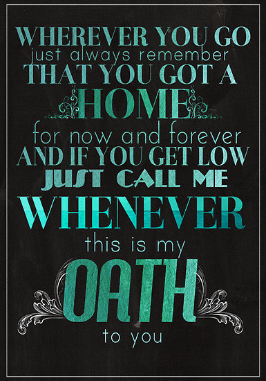  "This is my oath to you" ♥