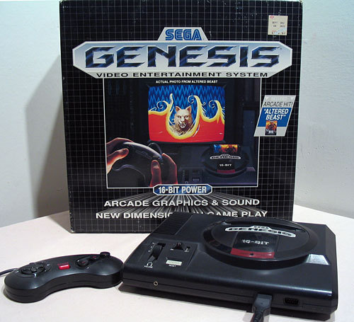  BEHOLD! THE SEGA GENESIS! BOW DOWN AT IT'S ALMIGHTY FEET! (Or just clap for 2 seconds. :D)