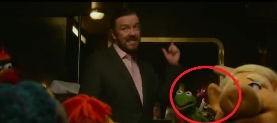  Way, way, way in the back is purple beak nosed Muppet Mildred. Also in this film is Annie Sue.