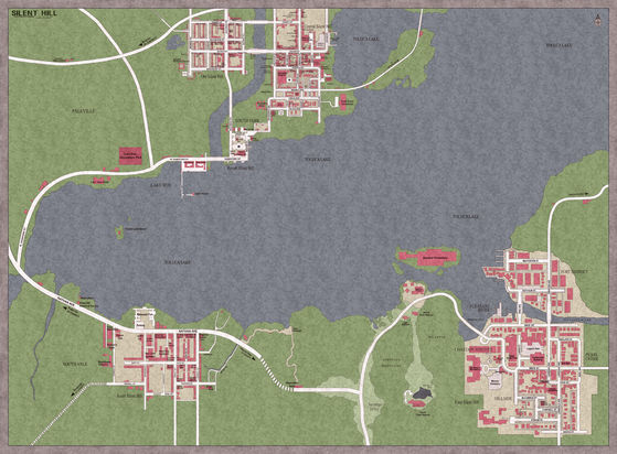 Map of Silent Hill
