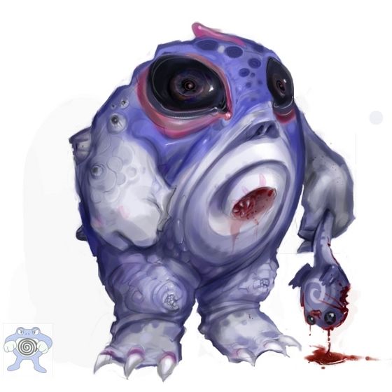  I FEEL BAD FOR THAT POOR POLIWAG THAT WAS BEATEN TO DEATH AND THEN EATEN sejak THAT DEMON POLIWRATH anda SICK FUCKS
