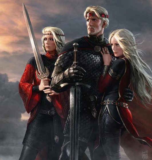  Visenya, Aegon and Raenys Targaryen