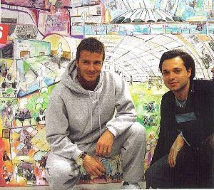  David Beckham and Sacha Jafri