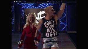  Jeff Jarrett with Debra heading to the ring!