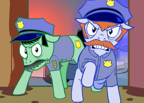  The cops from poni, pony mov