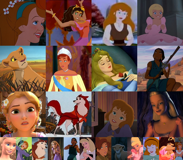 My Updated/Current Top 15 Favorite Animated Female Characters - Childhood Animated  Movie Heroines - Fanpop