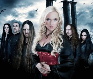  Leaves' Eyes with the amazing female front singer Liv Kristine, discoverd this band just a few months Vor and they're already one of my new Favorit bands